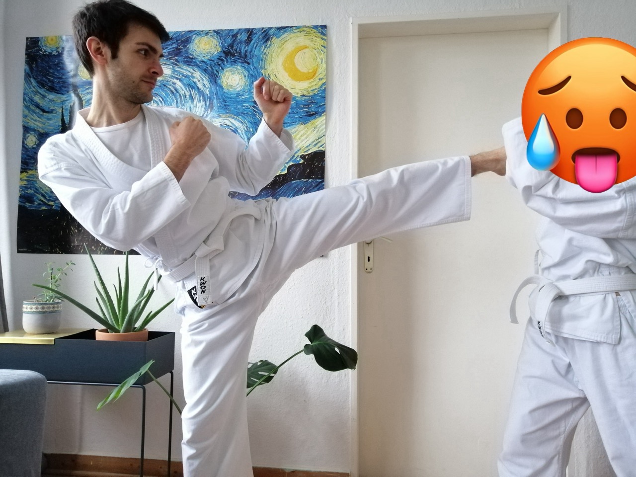 Alexander Fufaev doing karate