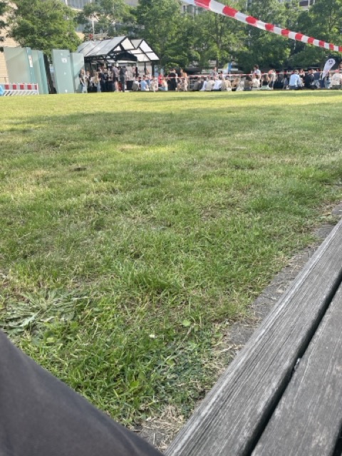 Alexander Fufaev at the summer festival in front of the dance floor