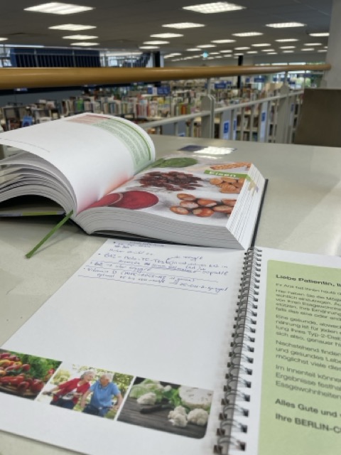 Learning in the city library in Hildesheim